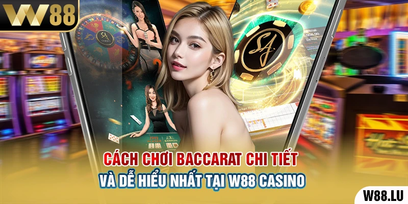 Cách chơi Baccarat chi tiết và dễ hiểu nhất tại W88 Casino